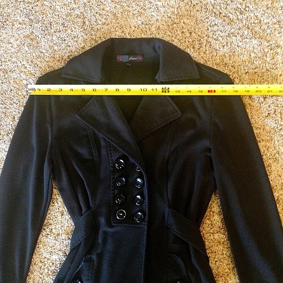 HeartSoul pea jacket. Button closure & mock pockets for dress or casual attire. - Picture 5 of 11